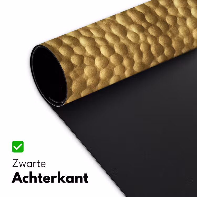Metaal - Dynamisch - Goud Muismat XXL klein 681 -sfeer2