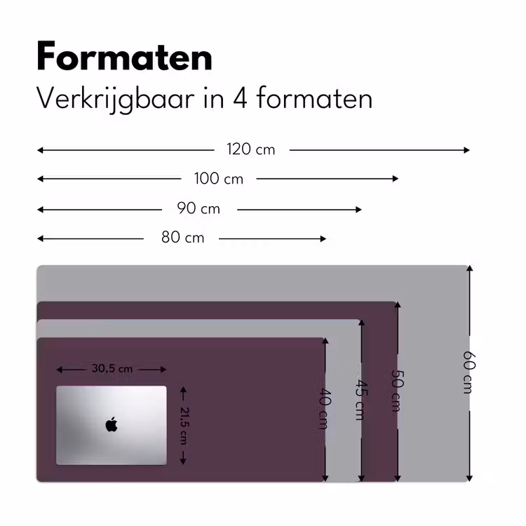 Midnight - Plum - Paars Muismat XXL klein 681 -sfeer5