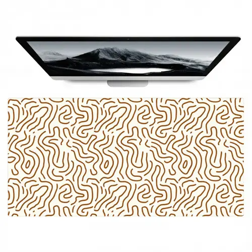 Minimalistisch - Patroon - Terracotta Muismat XXL klein 681 -zzz3d