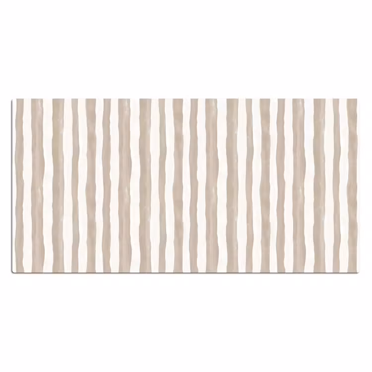 Minimalistisch - Strepen - Beige Muismat XXL klein 681 -3d_leeg