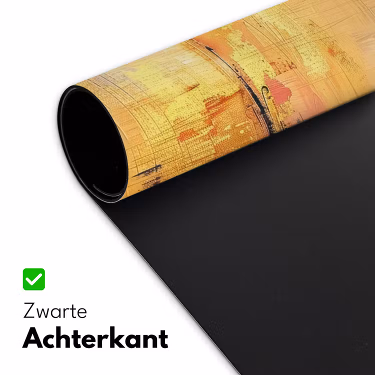 Modern - Abstract - Goud - Roze Muismat XXL klein -sfeer2