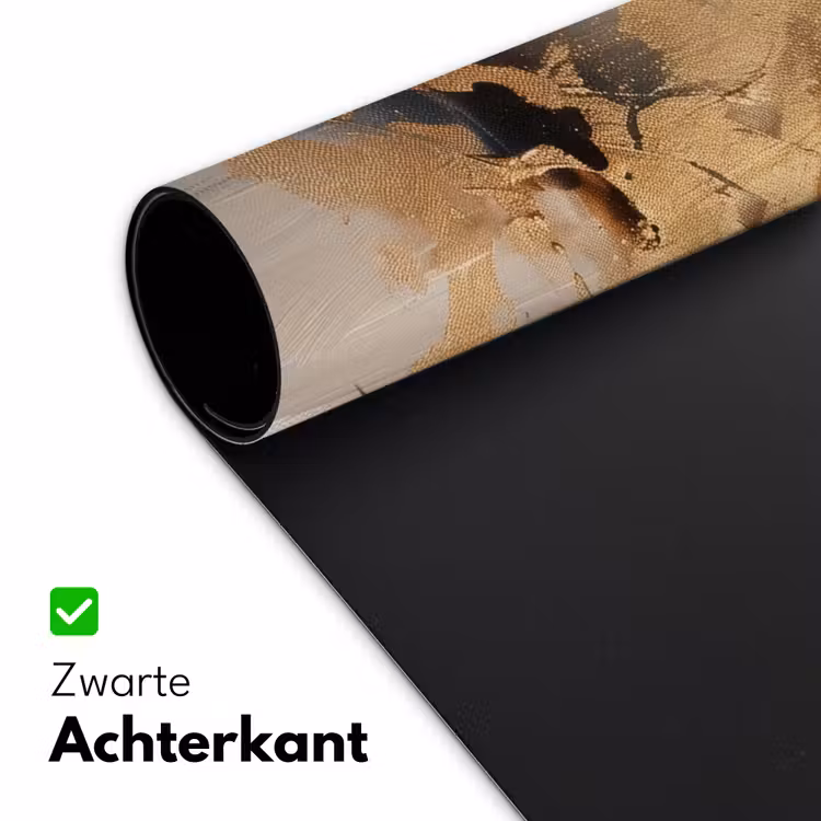 Modern - Bruin - Abstract - Beige Muismat XXL klein -sfeer2