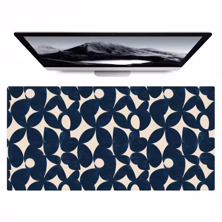 Modern - Geometrisch - Blauw Muismat XXL klein 681 -zzz3d