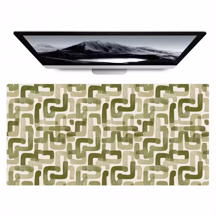 Modern - Grafisch - Groen Muismat XXL klein 681 -zzz3d