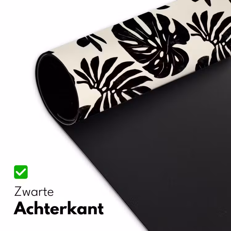 Modern - Monstera - Zwart Muismat XXL klein 681 -sfeer2