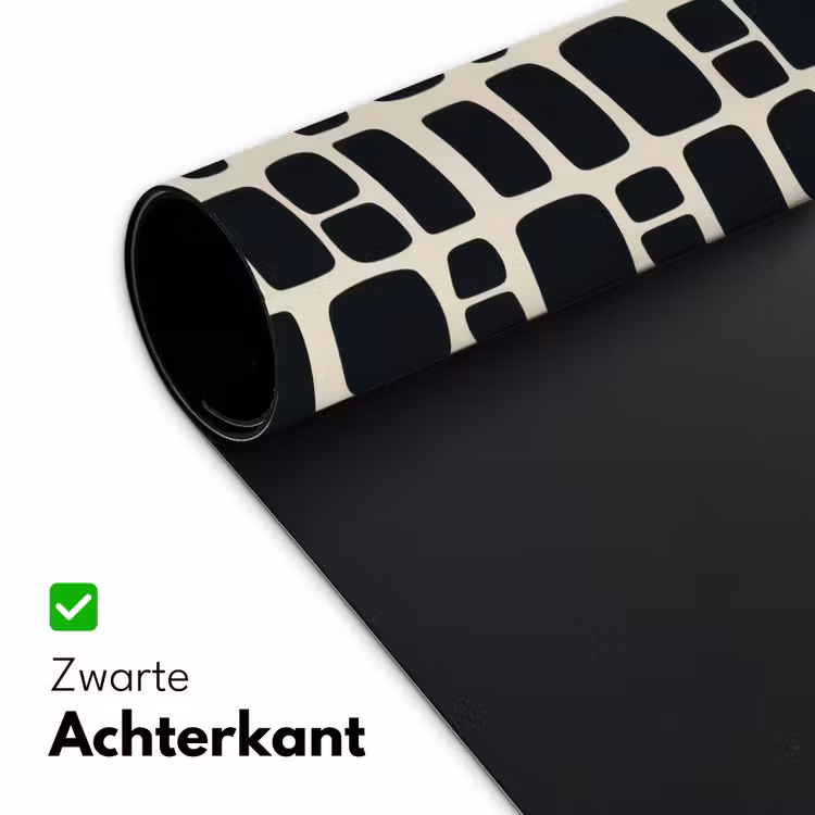 Modern - Organisch - Zwart Muismat XXL klein 681 -sfeer2