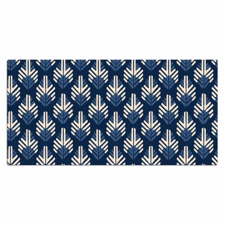 Modern - Patroon - Blauw Muismat XXL klein 681 -3d_leeg
