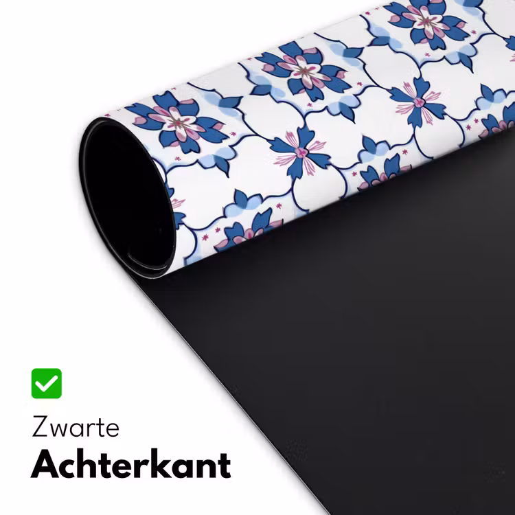 Modern - Patroon - Blauw - Roze Muismat XXL klein 681 -sfeer2