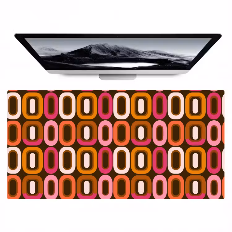 Modern - Retro - Kleurrijk Muismat XXL klein 681 -zzz3d