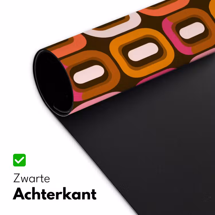 Modern - Retro - Kleurrijk Muismat XXL klein 681 -sfeer2