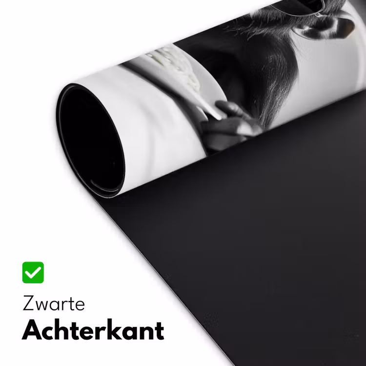 Aap - Spaghetti - Zonnebril - Zwart wit - Cool - Dier Muismat XXL klein -sfeer2