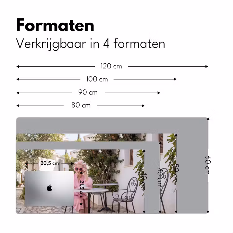 Ochtendjas - Krulspelden - Roze Muismat XXL klein -sfeer5