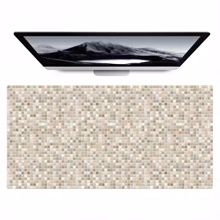 Mozaïek - Patroon- Taupe Muismat XXL klein 681 -zzz3d