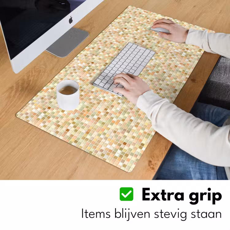 Mozaïek - Patroon - Terracotta Muismat XXL klein 681 -sfeer3