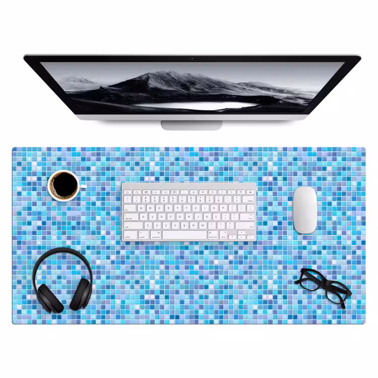 Mozaïek - Patroon - Turquoise Muismat XXL klein 681 -3d