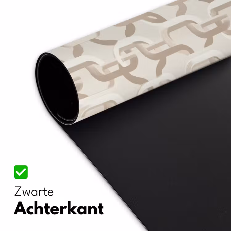 Motief - Abstract - Beige Muismat XXL klein 681 -sfeer2