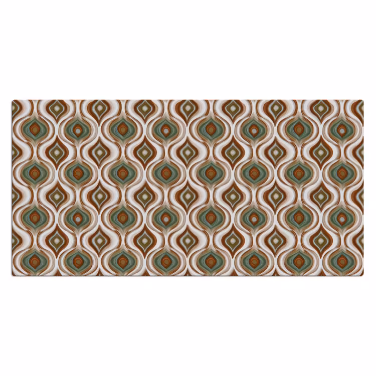 Motief - Patroon - Kleurrijk Muismat XXL klein 681 -3d_leeg