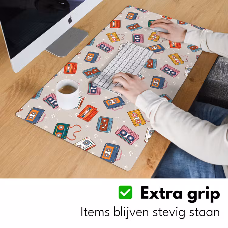 Muziek - Cassette - Patroon Muismat XXL klein 681 -sfeer3
