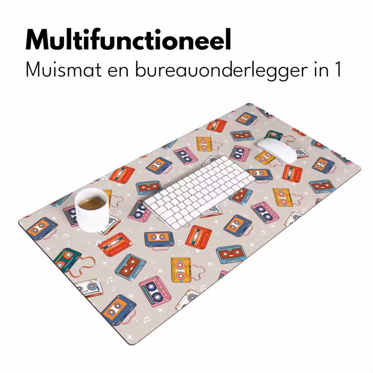 Muziek - Cassette - Patroon Muismat XXL klein 681 -sfeer4