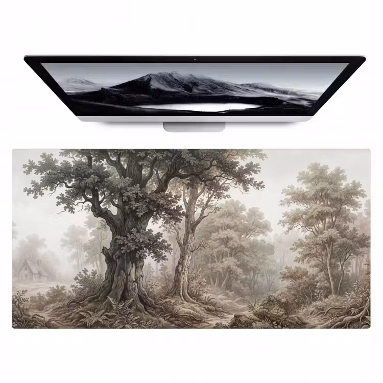 Natuur - Bos - Eik Muismat XXL klein -zzz3d