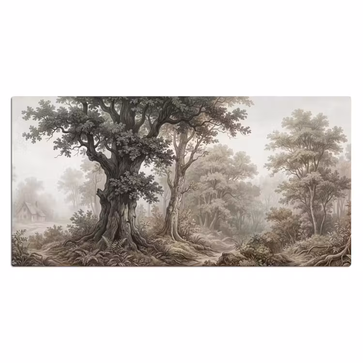 Natuur - Bos - Eik Muismat XXL klein -3d_leeg