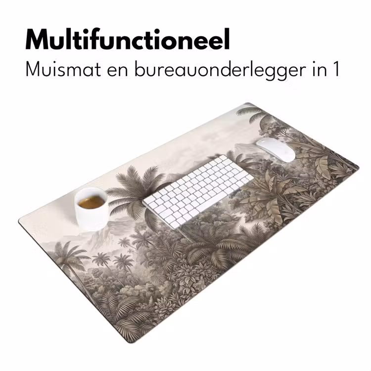 Natuur - Bergen - Rivier - Tropisch - Vintage Muismat XXL klein -sfeer4