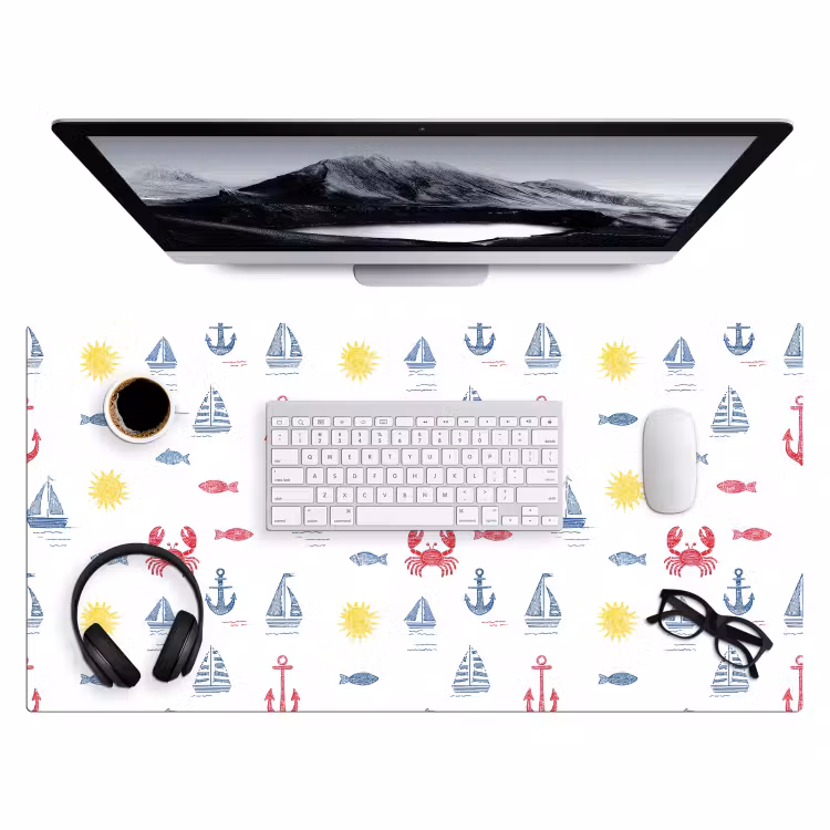 Nautisch - Illustraties - Kleurrijk Muismat XXL klein 681 -3d