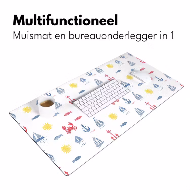 Nautisch - Illustraties - Kleurrijk Muismat XXL klein 681 -sfeer4