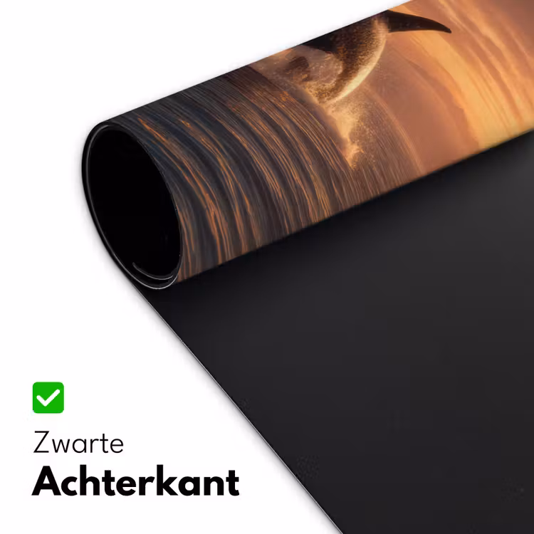 Orka - Zee - Zonsondergang Muismat XXL klein -sfeer2