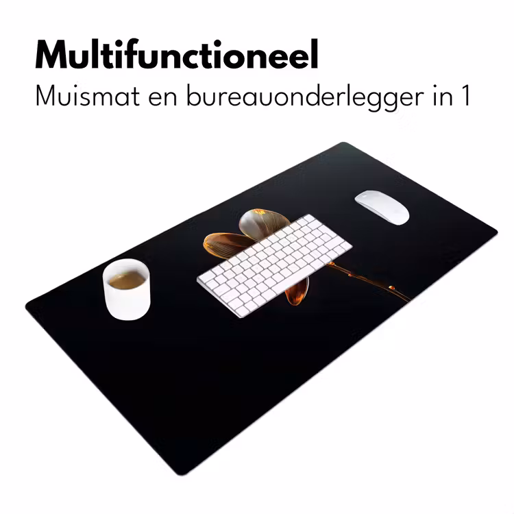 Orchidee - Doorzichtig - Bloem Muismat XXL klein -sfeer4