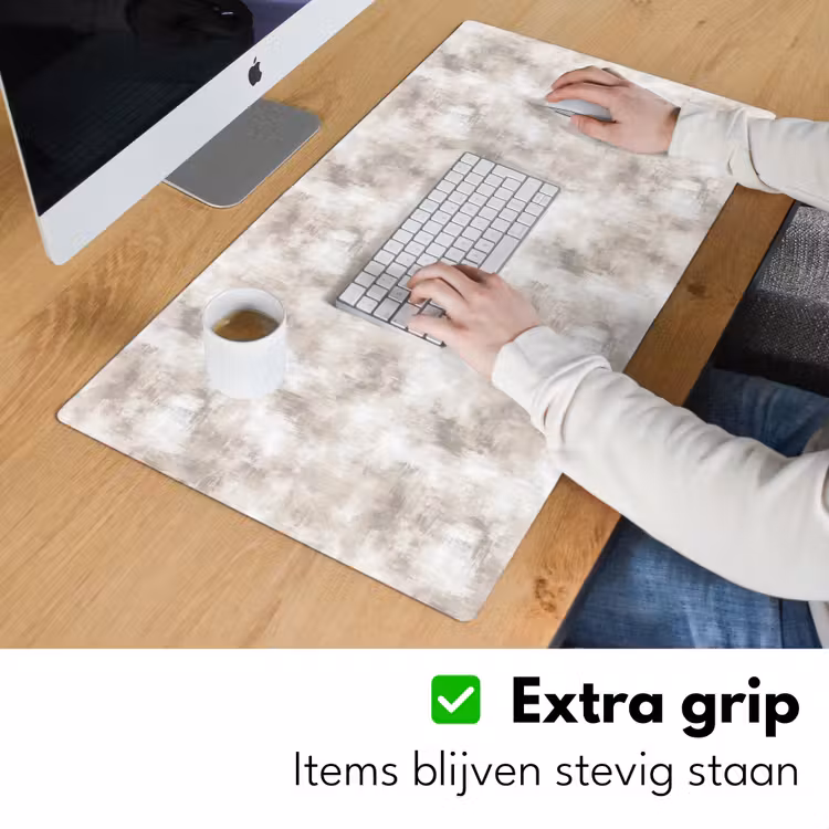 Organisch - Patroon - Gemêleerd Muismat XXL klein 681 -sfeer3