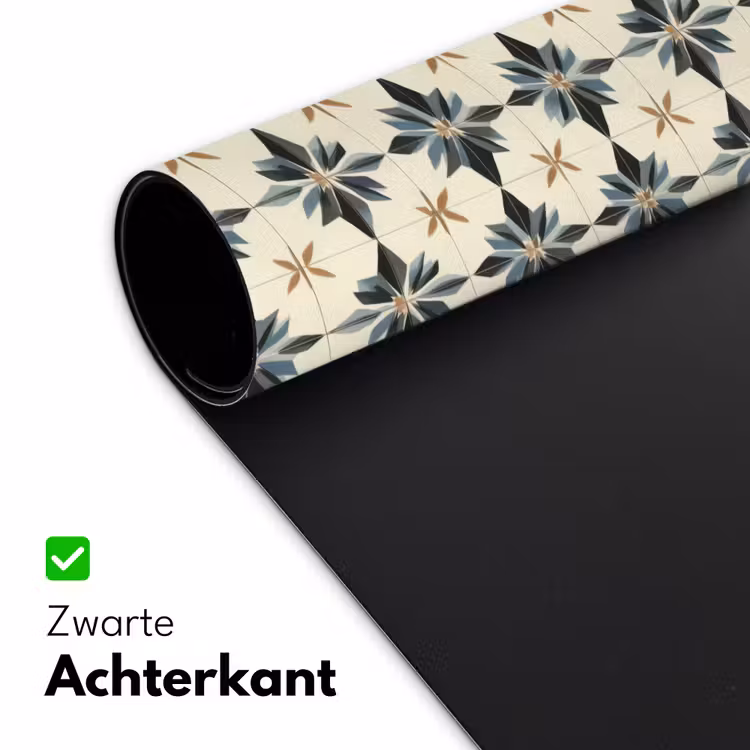 Sierlijk - Ornament - Blauw Muismat XXL klein 681 -sfeer2
