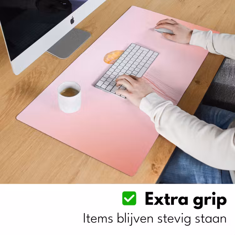 Sierlijk - Kwal - Roze Muismat XXL klein -sfeer3