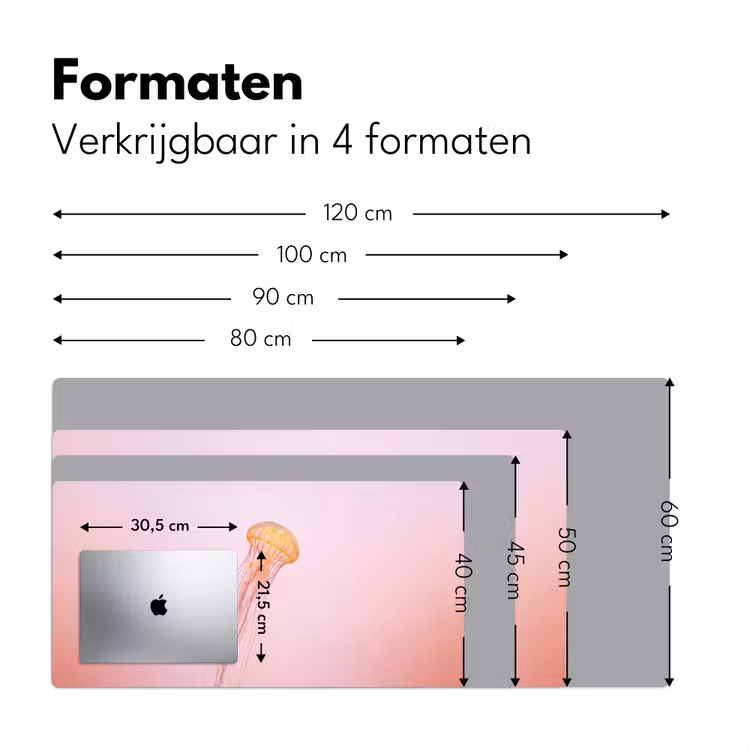 Sierlijk - Kwal - Roze Muismat XXL klein -sfeer5