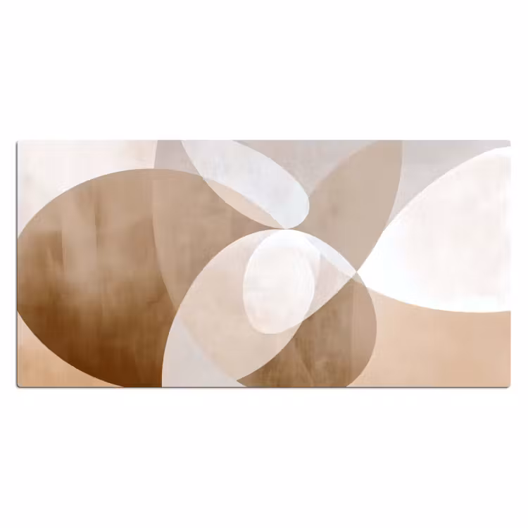 Ovale vormen - Transparant - Zachte overgang Muismat XXL klein -3d_leeg