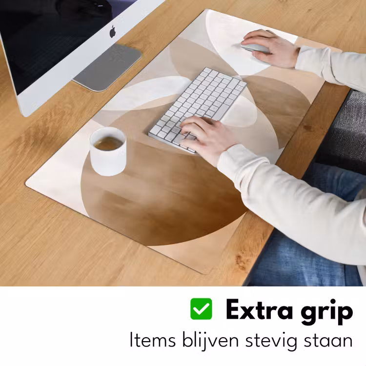 Ovale vormen - Transparant - Zachte overgang Muismat XXL klein -sfeer3