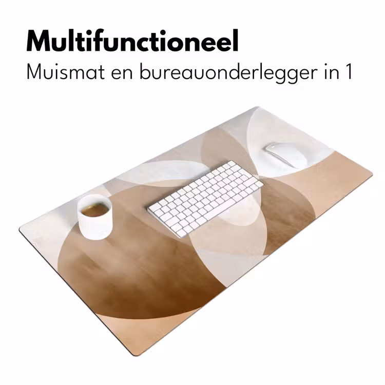 Ovale vormen - Transparant - Zachte overgang Muismat XXL klein -sfeer4