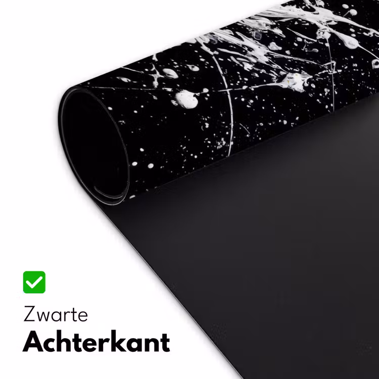 Verfspatten - Wit - Abstract - Explosie Muismat XXL klein -sfeer2