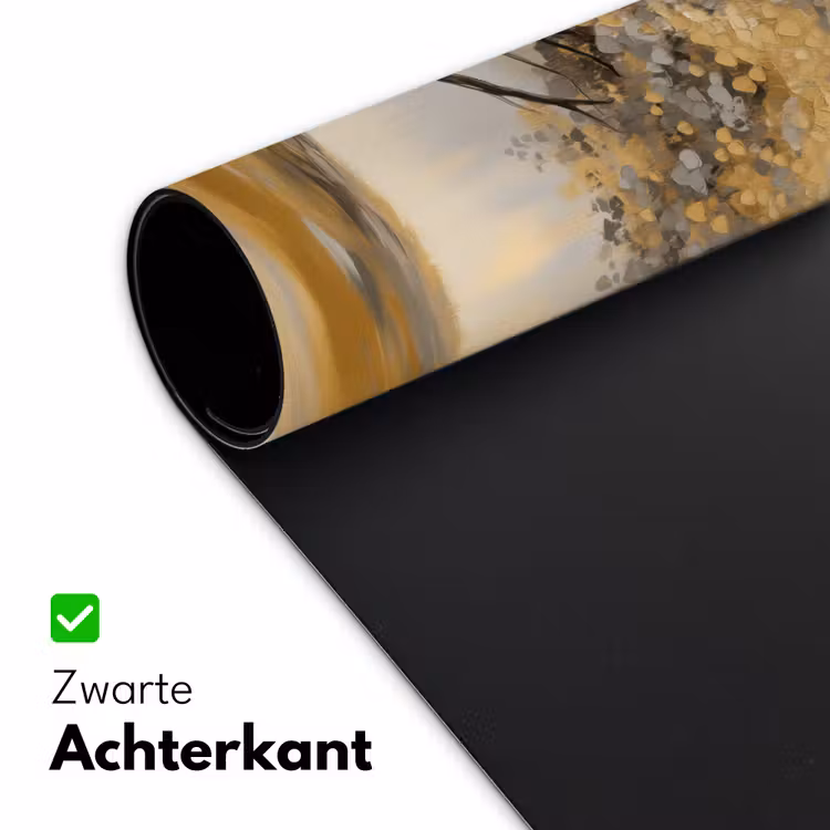 Schilderij - Boom - Abstract - Bladeren Muismat XXL klein -sfeer2