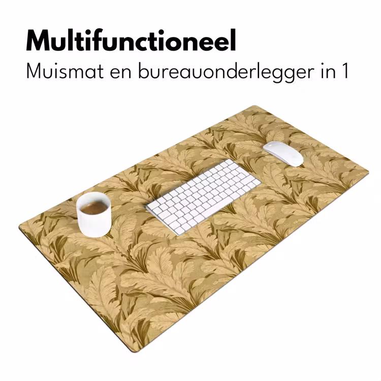Palmbladeren - Klassiek - Groen Muismat XXL klein 681 -sfeer4