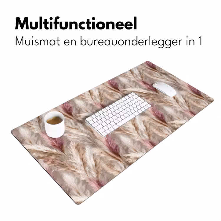 Pampasgras - Pluizig - Kleurrijk Muismat XXL klein 681 -sfeer4
