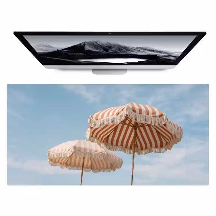 Parasol - Lucht - Rood Muismat XXL klein -zzz3d