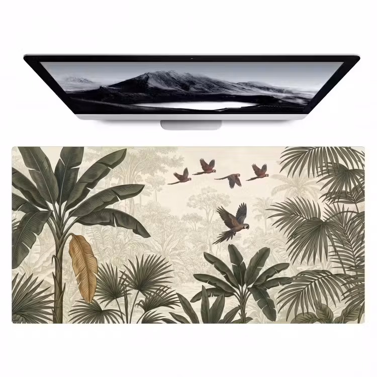 Papagaaien - Jungle - Tropisch - Green Muismat XXL klein -zzz3d