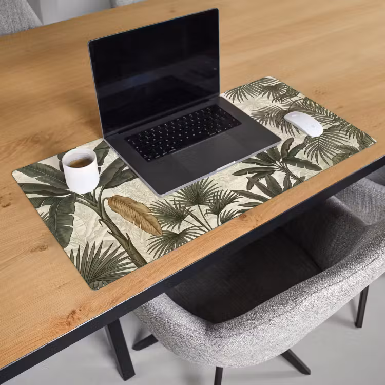 Papagaaien - Jungle - Tropisch - Green Muismat XXL klein -sfeer1