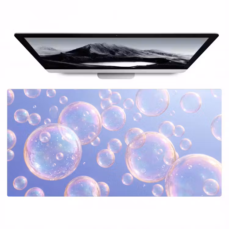 Pastel - Bubbels - Dromerig Muismat XXL klein -zzz3d