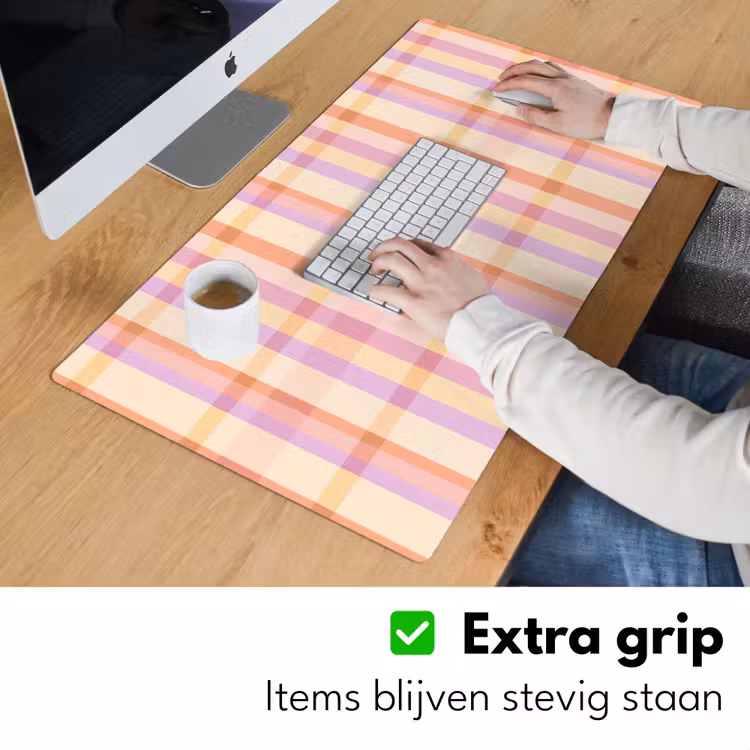 Pastel - uitpatroon - Geometrisch Muismat XXL klein 681 -sfeer3