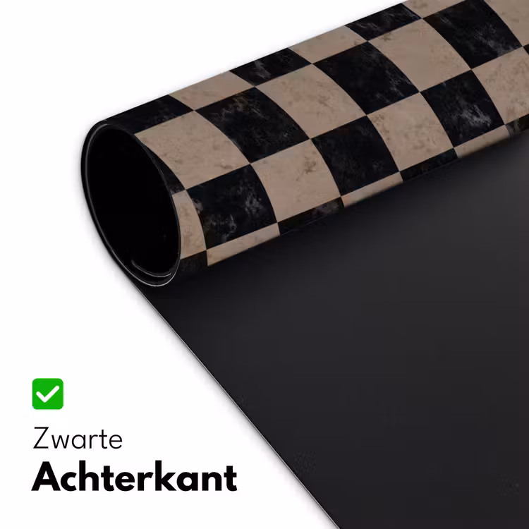 Patroon - Dambord - Marmer Muismat XXL klein 681 -sfeer2
