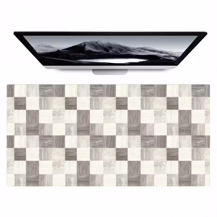 Patroon - Dambord - Houtnerf Muismat XXL klein 681 -zzz3d