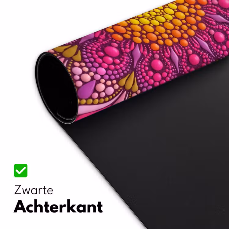 Patroon - Stippen - Abstract - Kleurrijk Muismat XXL klein -sfeer2