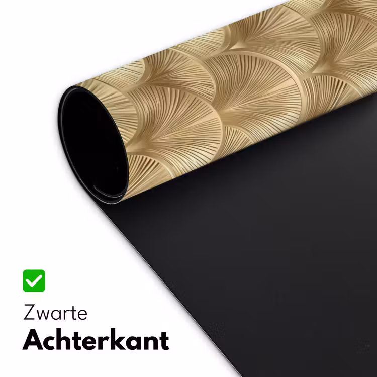 Patroon - Waaier -  Goud Muismat XXL klein 681 -sfeer2
